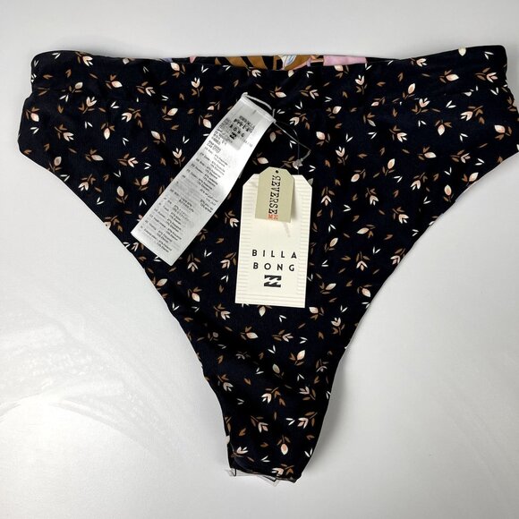 Billabong Wave Maui Rider‎ Bikini Bottoms Black S - Picture 5 of 6